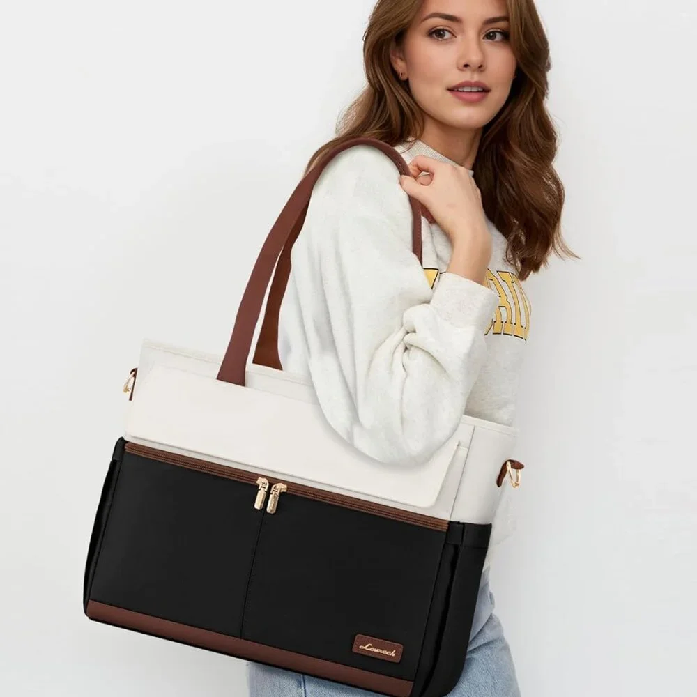 Versatile 15.6 Inch Women's Laptop Tote - Water-Resistant, Lightweight & Stylish - Picture 2 of 9